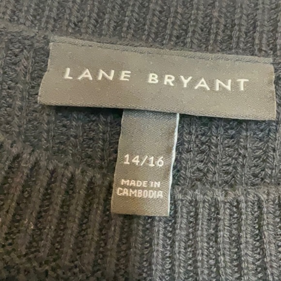 Lane Bryant Pullover Sweater 14/16 Black - Picture 4 of 12
